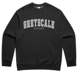 Greyscale Records - 'College' Black Crewneck