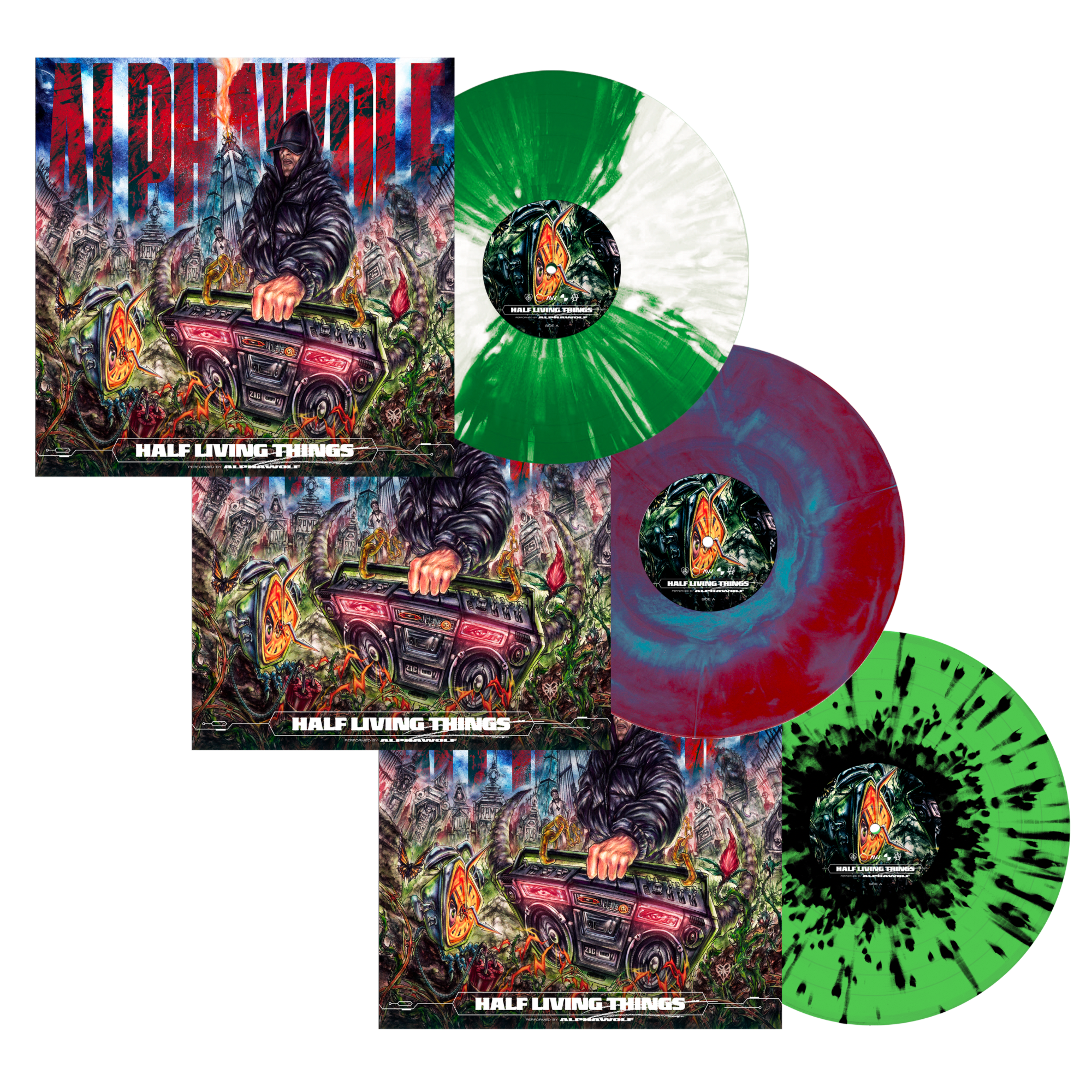 Alpha Wolf - Half Living Things LP – Greyscale Records