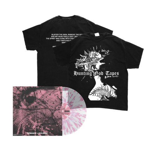 Pincer+ - Hunting God Tapes: Romance + Violence Tee + LP Bundle